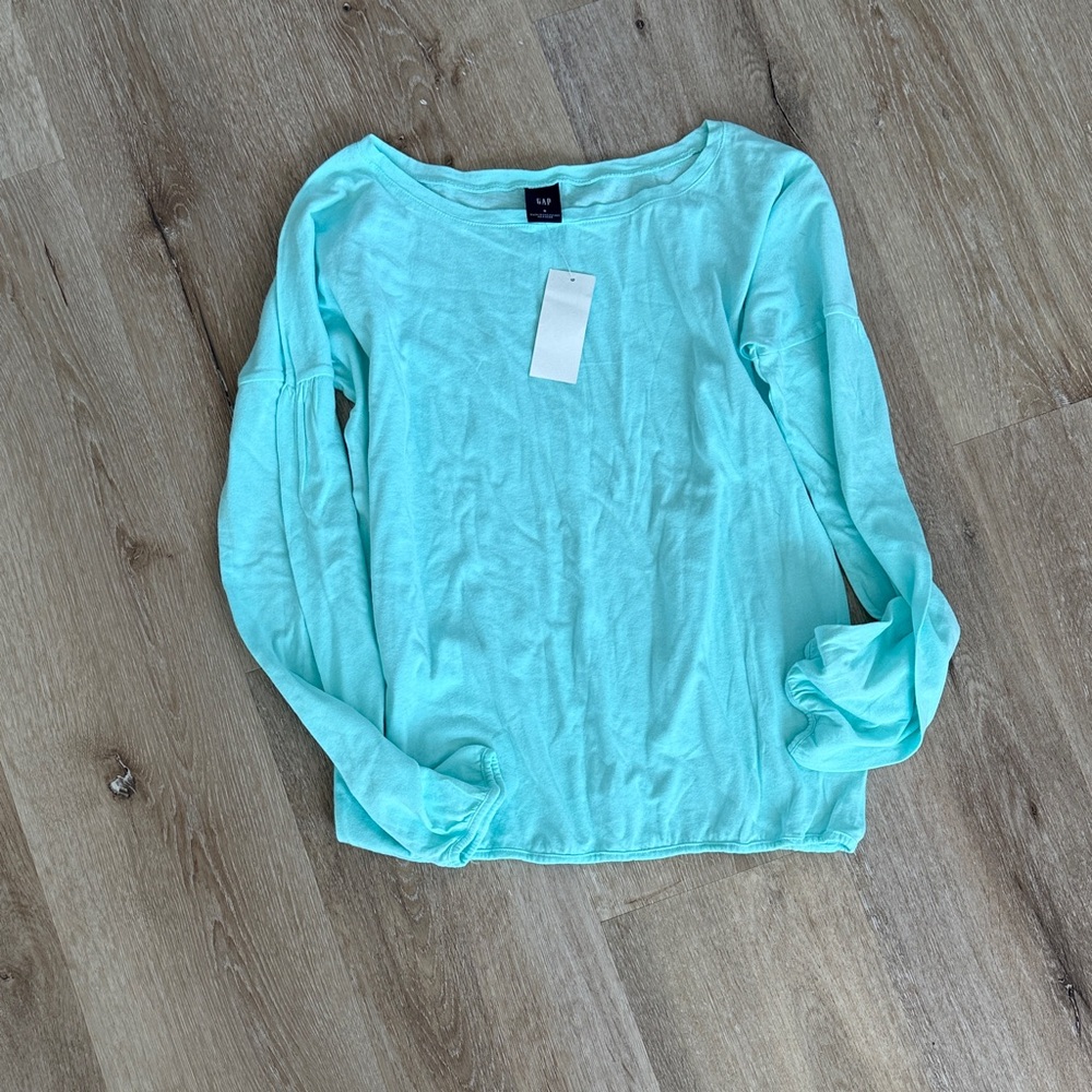 Gap Light Blue Long Sleeve t shirt